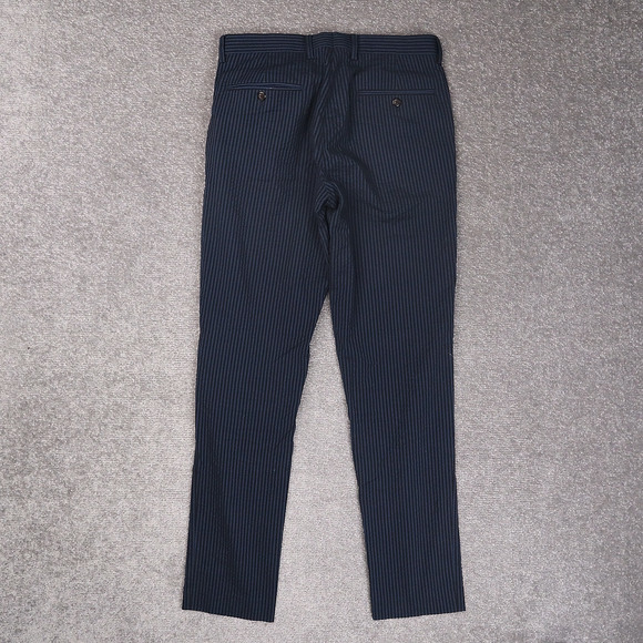 J.CREW Ludlow Slim Fit Seersucker Striped 29x32 Blue Tapered Leg Pants - Picture 2 of 14